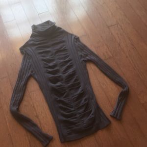 Navy turtleneck